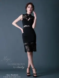 Glamorous by Andy ブラックタイトドレス