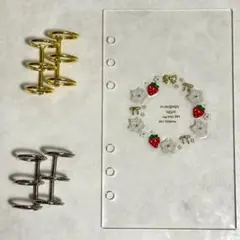 ✨あんず様専用✨A6 アクリルレジンバインダー　リング付き　韓国　貯金