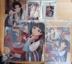 【バラ売りも可】薬屋のひとりごと 原作小説カフェ グッズ 4点まとめ売り