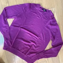 UNIQLO エクストラファインクルーネックメリノ　パープル　L