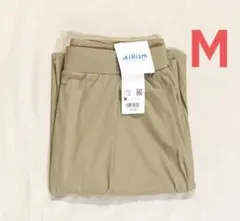UNIQLOウルトラストレッチエアリズムワイドパンツベージュMサイズ　ユニクロ