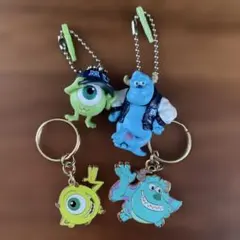 モンスターズインク キーホルダー 4点セット マイク サリー