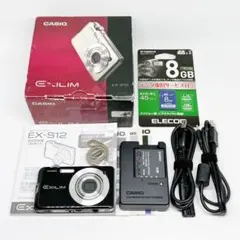 CASIO EXILIM EX-S12 ブラック カシオ コンデジ EX-S12 - デジタルカメラ - CASIO