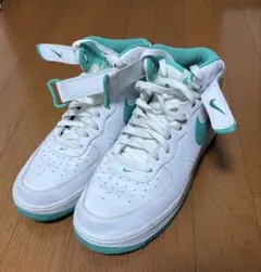 【箱付】ナイキ エアフォース1 ハイ ホワイト×グリーン 29cm US11