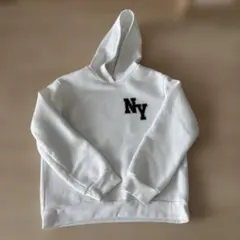 SHEIN パーカー NY 12Y ホワイト