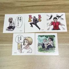 ハイキュー スクエアステッカー セット 烏野 西谷 田中 冴子 谷地 清水