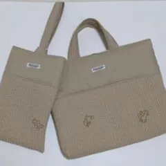 レッスンバッグ　靴袋　入園入学セット　ハンドメイド　　はたらく車　ヌビ　男の子