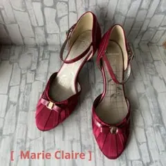 MarieClaire アンクルストラップ ハイヒール/パンプス　ワインレッドのサムネイル