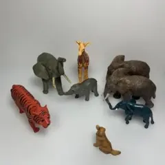 リアル 動物 フィギュア ゾウ キリン トラ シマウマ 大量 まとめ売り