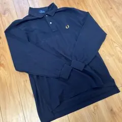 フレッドペリー　長袖ポロシャツ　オーバーサイズ　　月桂樹ロゴ　刺繍
