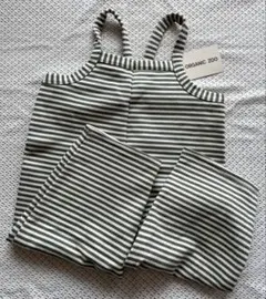 ORGANIC ZOO ストライプオーバーオール　2-3Y
