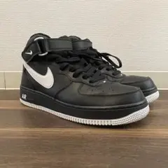 ナイキ エアフォース 1 ミッド '07 ブラック/ブラック-ホワイト