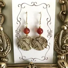 No.6104　ステンレス ピアス　ゴールド　ハンドメイド　イヤリング 変更無料