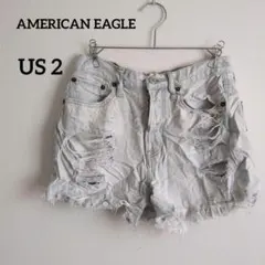 アメリカンイーグル デニムパンツ ダメージ加工 ショートパンツ 短パン