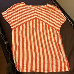 Dior 半袖Tシャツ M オレンジと白のストライプのサムネイル