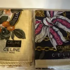 CELINE ハンカチ　②枚セット　綿100% セリーヌ
