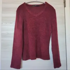 NO ID. 　ノーアイディー　ニット　ワイン