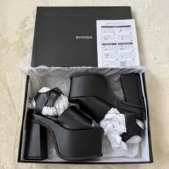 EMODA センターシームバルキーサンダル ブラック Lサイズ【新品未使用】のサムネイル