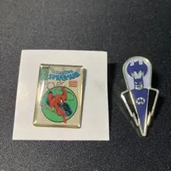 バットマン　スパイダーマン　ピンズ　セット　ピンバッジ　marvel