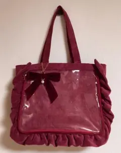 痛バ　A4 ザッカマート　コーデュロイ　ワインレッド