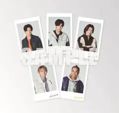 Aぇ! group Gotta Be チェキ風カード(メンバーソロ5枚セット)⑥