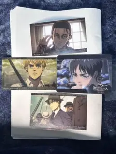 進撃の巨人 キャラクターステッカーとカード