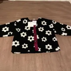 【新品タグ付き】micorrid ミコリッド　花柄ボアアウター　100