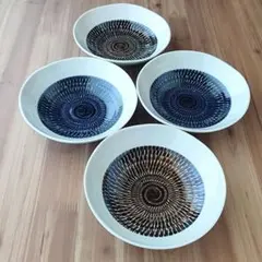 とびかんな浅鉢・４枚　美濃焼〈新品・未使用〉のサムネイル