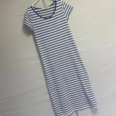 ボーダーワンピース　ロングワンピ