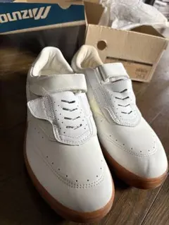 ☆レア商品☆ホワイト ベルクロ スニーカー 25.5cm ミズノ