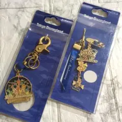 ディズニーリゾート　キーチェーン　ストラップ　セット