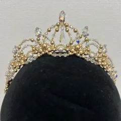 バレエティアラ　ゴールド×ローズ