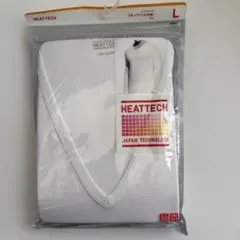 未開封　ユニクロ　ヒートテック ＶネックT九分袖　L ホワイト