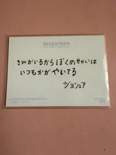 ジョシュア メッセージ SVT DOME TOUR seventeen