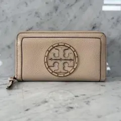 美品 Tory Burch トリーバーチ 長財布 本革 レザー スタッズ