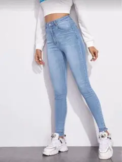 SHEIN スキニーデニムパンツ