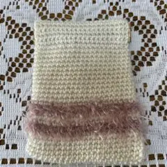 ハンドメイド編み物バネ口ポーチ