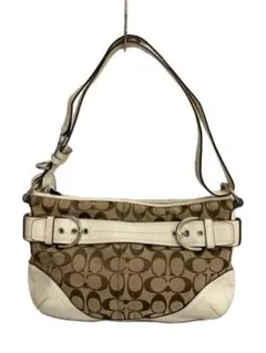Coach ショルダーバッグ ベージュ/ホワイト　正規品