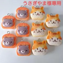 【うさぎやま様専用】 くまと猫の樹脂製チャーム10個セット他1点