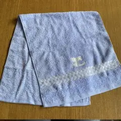 courrèges クレージュ フェイスタオル ライトブルー　未使用品のサムネイル