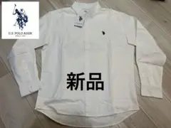 新品☆U.S. POLO ASSN. ホワイトボタンダウンシャツ L