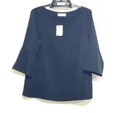 [新品・タグ付き]オペークドットクリップ 7分袖 カットソー ボリュームスリーブ