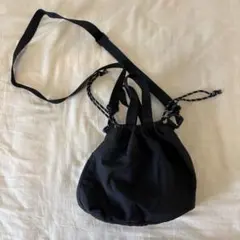 GU 巾着 ショルダーバッグ ブラックのサムネイル