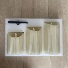 LEDキャンドル3個セット リモコン付き