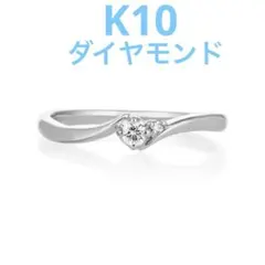 canal4℃ K10ホワイトゴールド リング ダイヤモンド #8