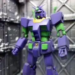 エヴァンゲリオン初号機風 RX-78-2 ガンダム 1/144 全塗装 完成品