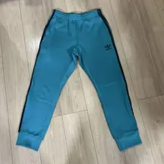 adidas originals トラックパンツ　エメラルドターコイズ　レア色