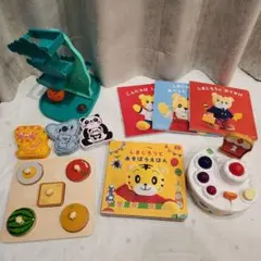 こどもちゃれんじベビー・ぷち　絵本4冊+知育玩具4点セット 　おまけ付き