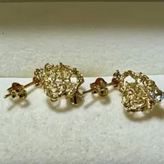 K18アクアマリンイヤリング