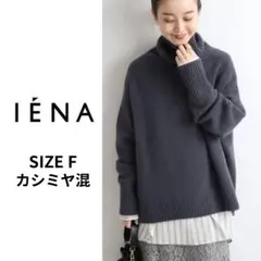 ✨美品✨ IENAイエナ　ウールカシミヤ　AQUAハイネックワイドプルオーバー